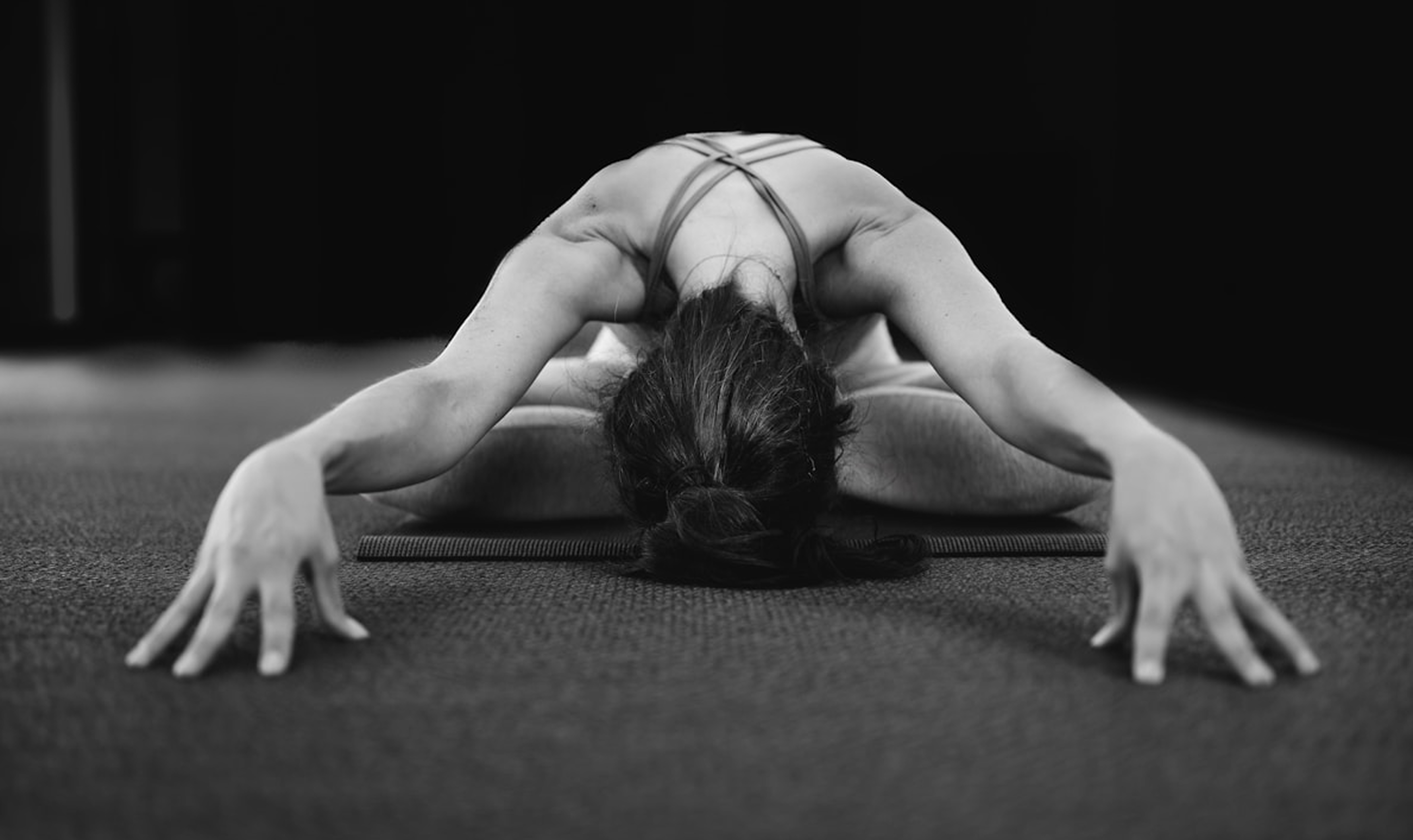 A person in a yoga pose